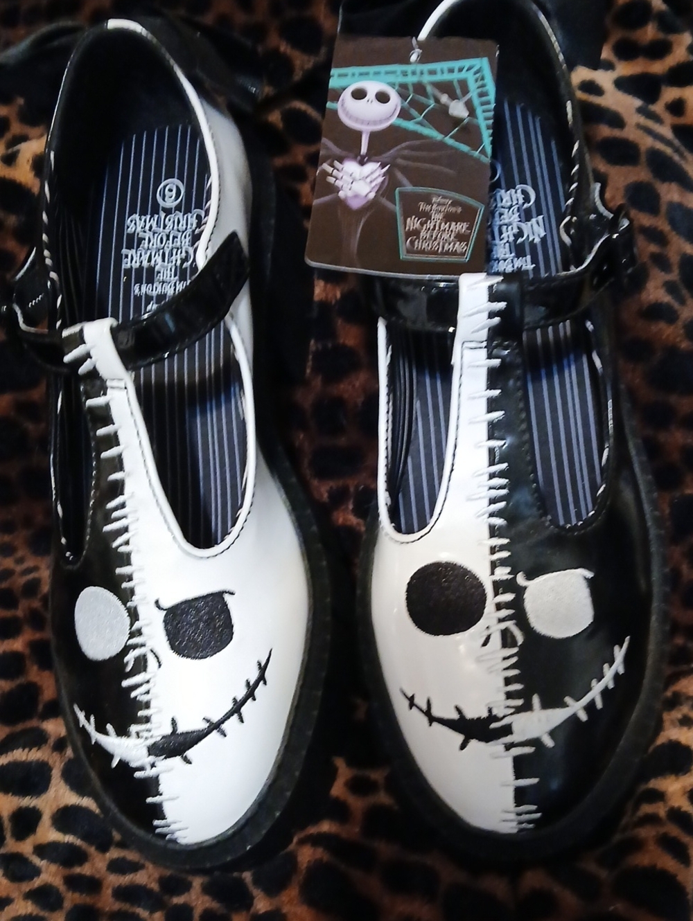 Disney The Nightmare Before Christmas Black & White Mary Jane Shoes